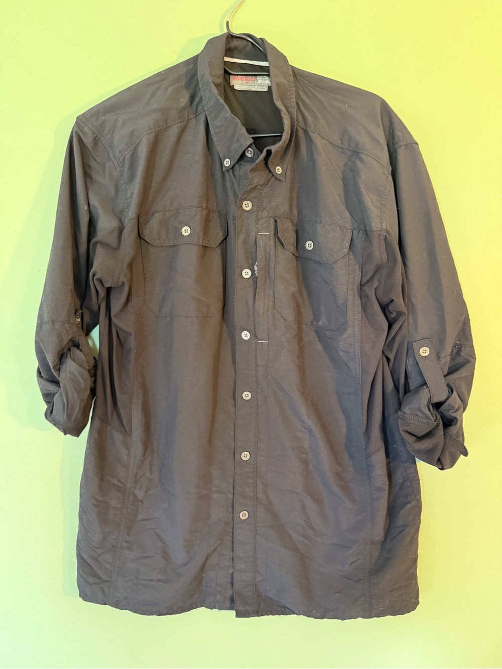 Wrangler Outdoors Men's Black Lightweight Shirt Jacket